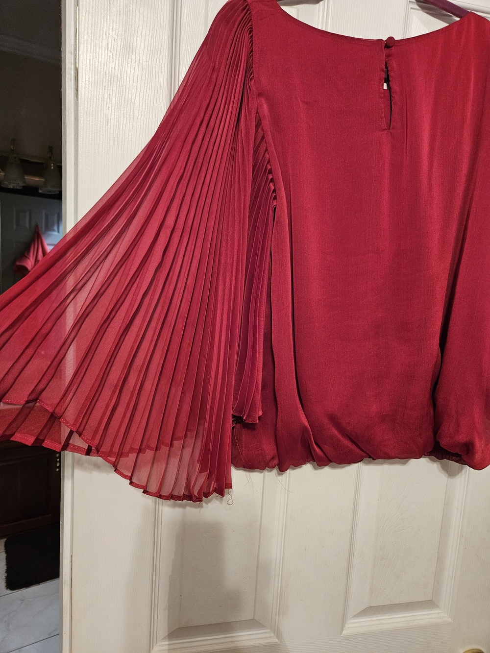 Simply Liliana Vibrant Hot Pink Crew Neck Top